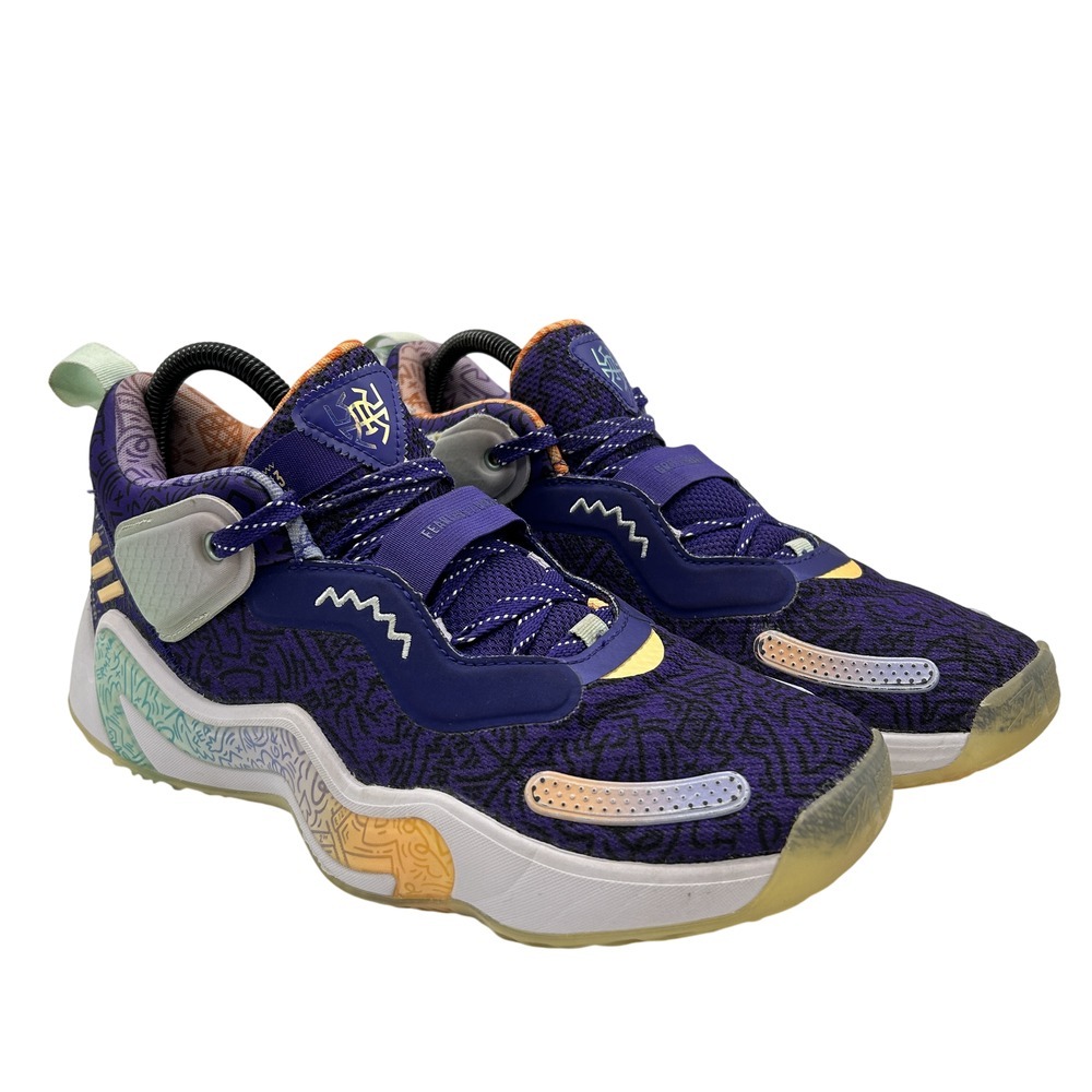 Adidas Shoes Mens Size 7.5 Harden Vol 5 Futurenatural Purple Multicolor H68046‎